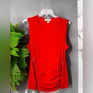 Michael Kors Vibrant Red Muscle Tee